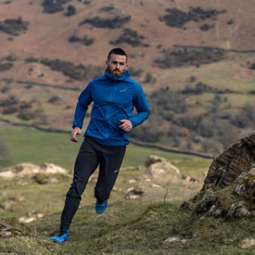 Inov-8 ブルー ストームシェル ウォータープルーフ ジャケット メンズ