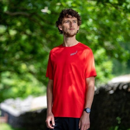 ベースエリート ショートスリーブ ベースレイヤー メンズ 3.0 Inov-8 レッド