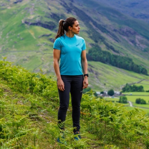 グラフィック T シャツ Ss ''鍛造'' レディース Inov-8 ティール