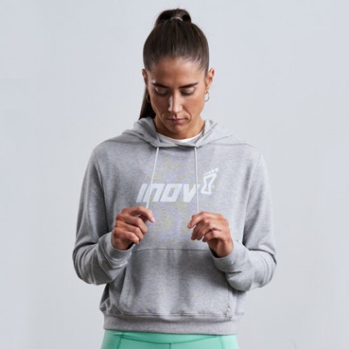 Inov-8 ライトグレー F-lite クロップド パーカー ウィメンズ