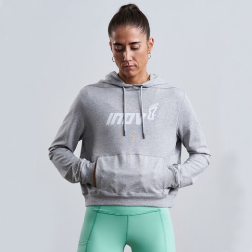 Inov-8 ライトグレー F-lite クロップド パーカー ウィメンズ